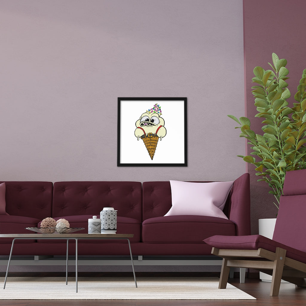 Ice Cream Suspenders - Framed Art Print